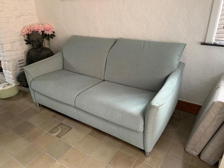 Zetelbed / slaapbank, Huis en Inrichting, Zetels | Zetels, Zo goed als nieuw, Rechte bank, Driepersoons, 150 tot 200 cm, 75 tot 100 cm