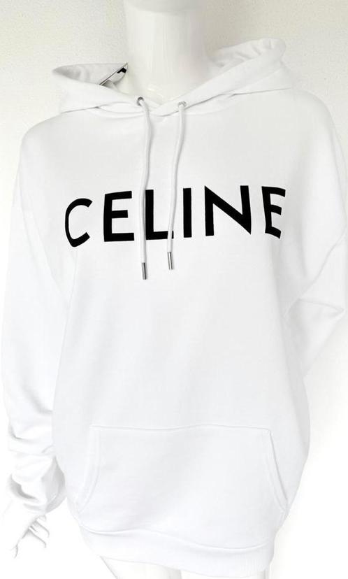 CELINE LOGO HOODIE MAAT L, UNI ( NEW €883,95) ORIGINEEL, Kleding | Heren, Truien en Vesten, Nieuw, Maat 52/54 (L), Wit, Ophalen of Verzenden