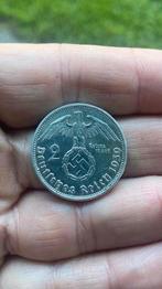 Allemagne 2 DM argent 1939A, Ophalen of Verzenden, Duitsland, Zilver
