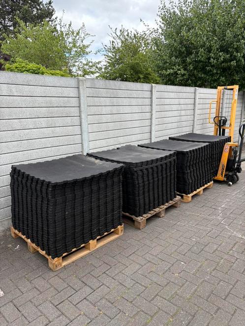 150m2 Rubber puzzeltegels 1x1m 2,5dik, Tuin en Terras, Tegels en Klinkers, Zo goed als nieuw, Rubber, Ophalen