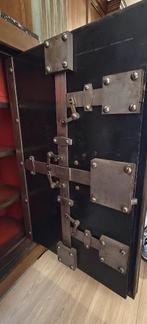 Antieke ijzeren kluis zonder sleutel, Huis en Inrichting, Ophalen, Gebruikt, Brandkast