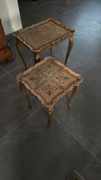 Houten bijzet tafeltjes, Huis en Inrichting, Ophalen, Gebruikt