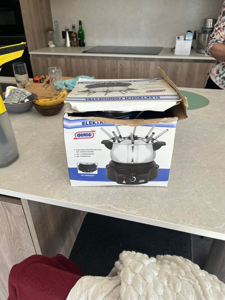 Fonduetoestel, Ophalen, Gebruikt