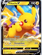 Pikachu V SWSH061 Holo Near Mint Sword Shield Black Star, Enlèvement ou Envoi
