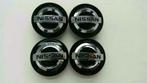Jantes Nissan, cache-moyeux 54 mm, noires ou argentées, Enlèvement ou Envoi, Neuf