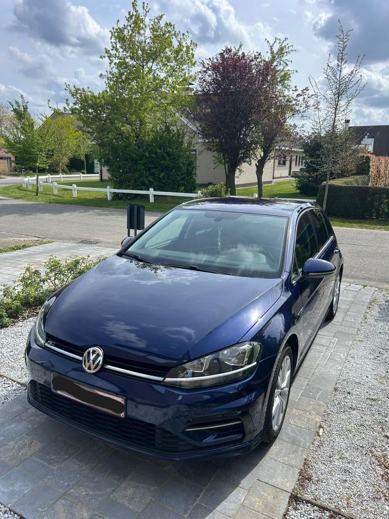 Volkswagen Golf VII R-Line 2019, Auto's, Volkswagen, Blauw, Multifunctioneel stuurwiel, Handgeschakeld, 5 deurs