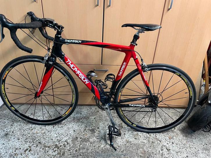 Koersfiets + extra’s, Fietsen en Brommers, Fietsen | Racefietsen, Gebruikt, Heren, Carbon, 57 tot 61 cm, Ophalen