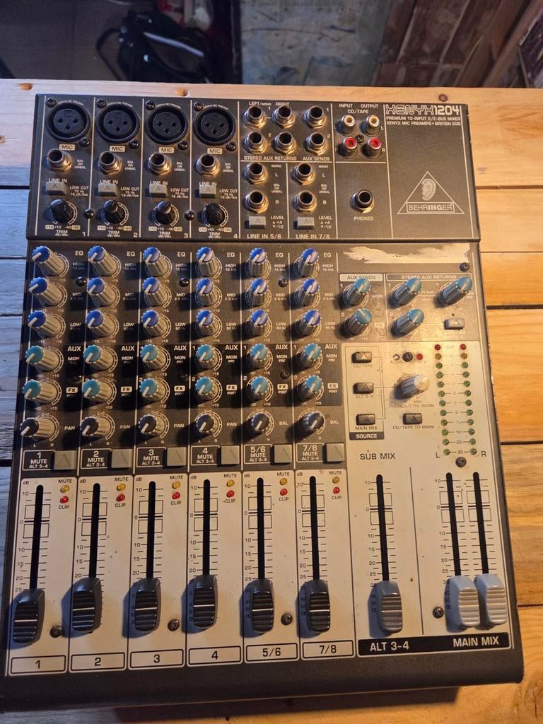 Behringer xenyx1204, Enlèvement