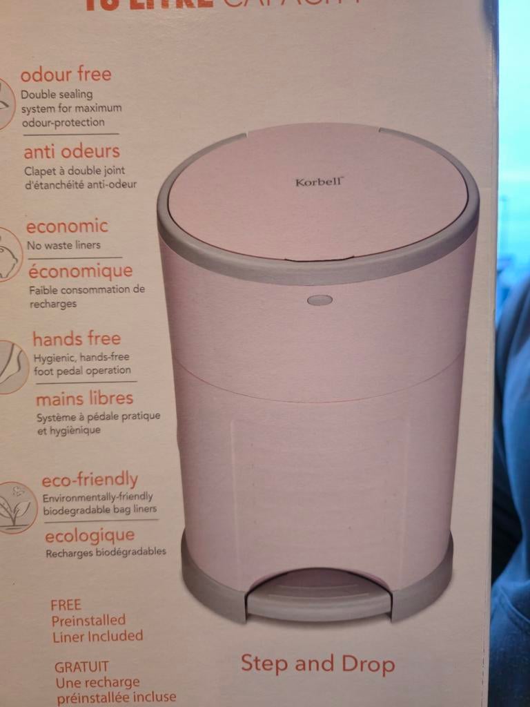 Luieremmer 16L licht roze, Bijoux, Sacs & Beauté, Beauté | Diététique & Perte de poids, Enlèvement ou Envoi