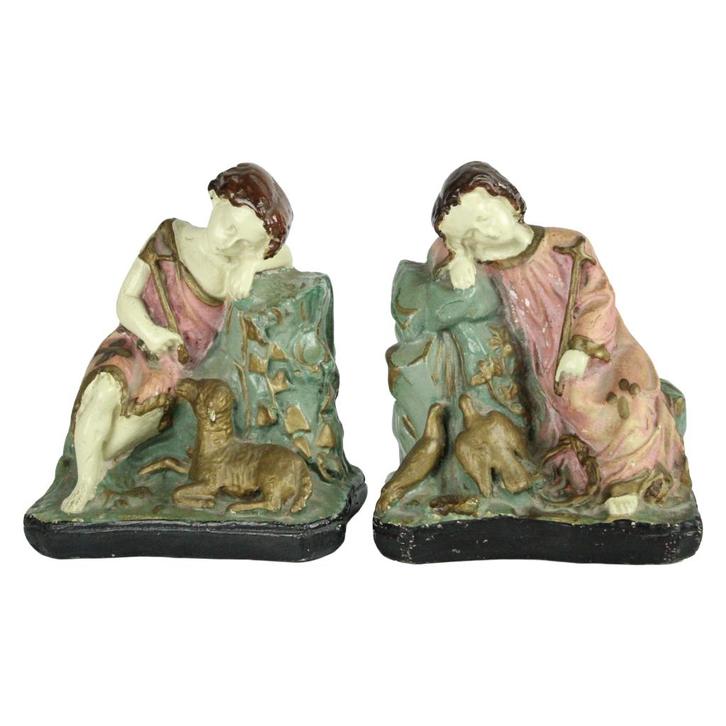 Set religieuze beeldjes / kerststal figuren – ca. 1920–1950, Antiek en Kunst, Antiek | Religieuze voorwerpen, Ophalen of Verzenden