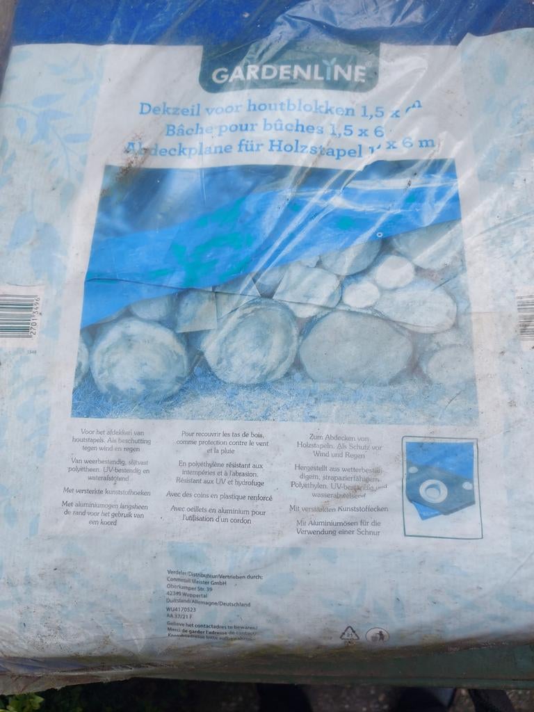 Dekzeil voor houtblokken, Bricolage & Construction, Bâches & Films, Enlèvement, Neuf, 5 à 10 m², Voile
