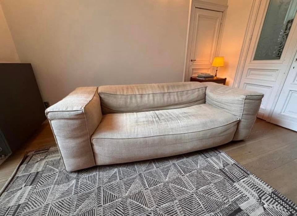 GRATIS 3 persoons zetel, Ophalen, Gebruikt, Stof