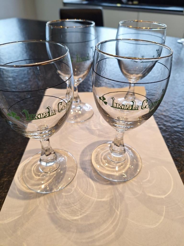 4 irish Coffee glazen, Ophalen