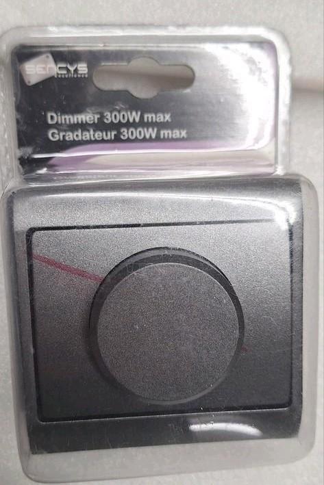 Sencys Draaidimmer 300W - Antraciet (Nieuw in verpakking), Huis en Inrichting, Lampen | Overige, Verzenden
