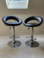 Tabourets de bar, Maison & Meubles, Tabourets de bar, 2 tabourets, Utilisé, Cuir, 60 à 90 cm