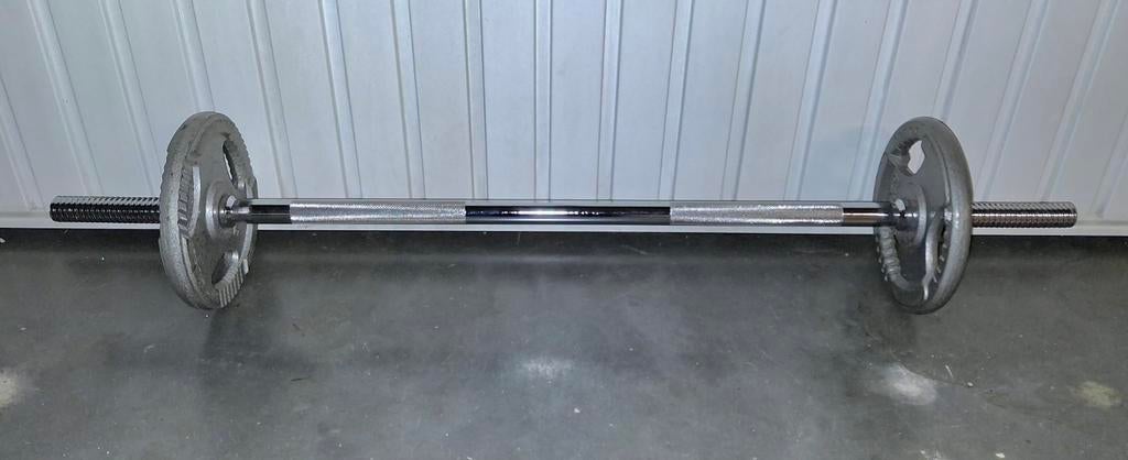 Halterstang 120cm en 16kg totaal, Sport en Fitness, Ophalen