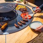 Plancha BBQ grill Maestro 100 cm Cortenstaal buitenkeuken, Ophalen of Verzenden, Nieuw, RJ Royal Living, Met accessoires