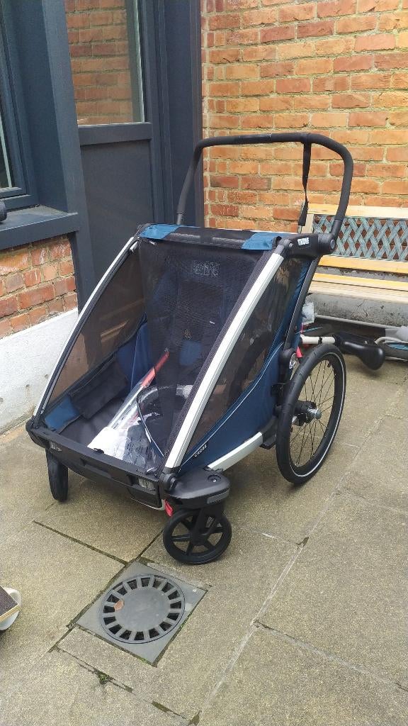 Thule Chariot Sport 2 top staat met alle accessoires., 40 à 60 kg, Enlèvement, Utilisé, Suspension