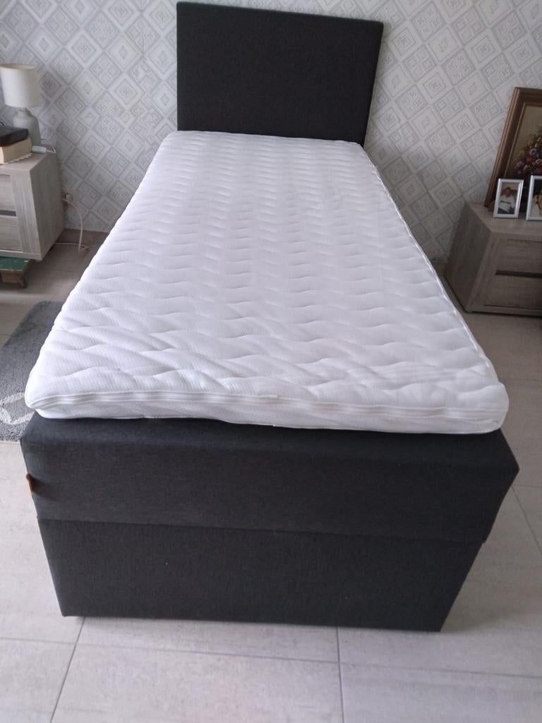 1 persoon boxspring, Ophalen, Bruin
