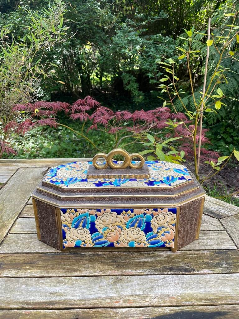 Bonbonnière Art Déco Boch Chevallier, Antiquités & Art, Enlèvement ou Envoi