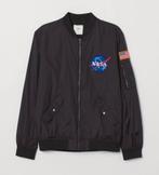 Veste H&M Nasa blouson bomber  L veste pilote Space Travel, Enlèvement ou Envoi, Comme neuf, Taille 52/54 (L), Noir
