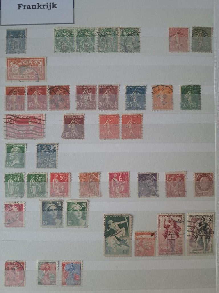 Un lot de timbres français., Enlèvement ou Envoi, Affranchi