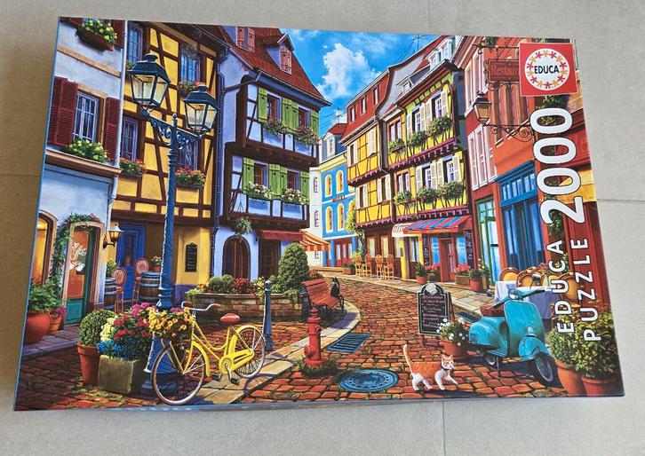 Puzzel Straat Educa 2000, Hobby & Loisirs créatifs, Sport cérébral & Puzzles, Utilisé, Puzzle, Plus de 1 500 pièces, Enlèvement ou Envoi