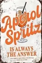 Metalen reclamebord Aperol Spirtz 7 - retro vintage mancave, Ophalen of Verzenden, Nieuw, Reclamebord