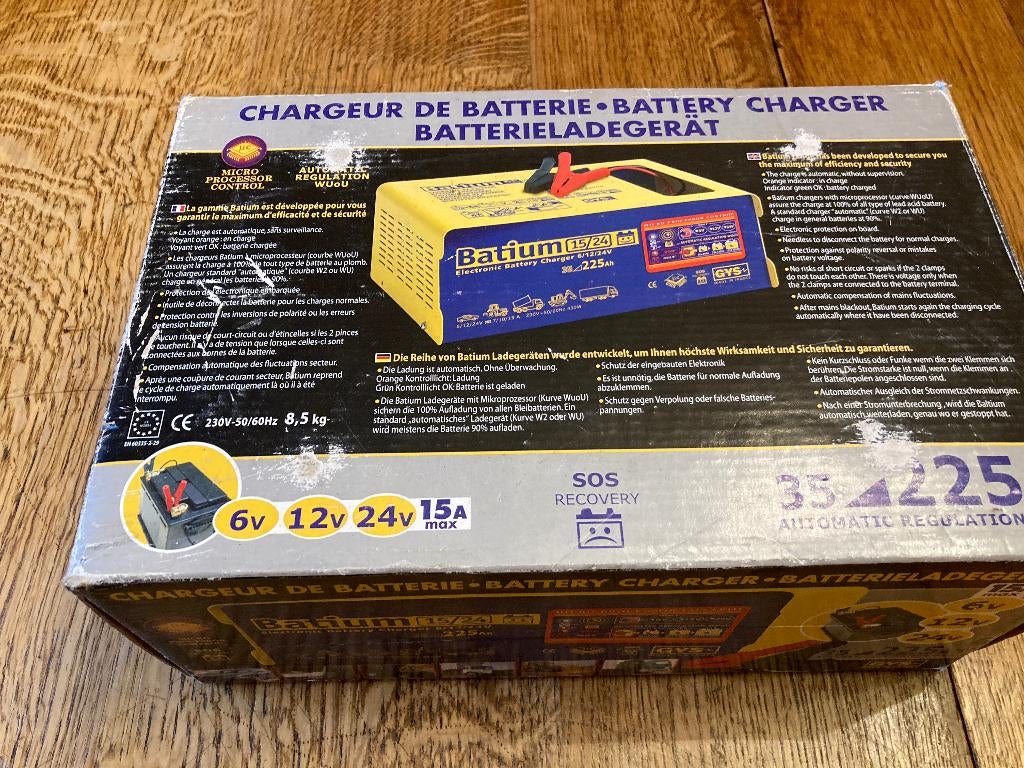 Chargeur batterie automatique pour VL, camions, tracteurs, Enlèvement, Comme neuf