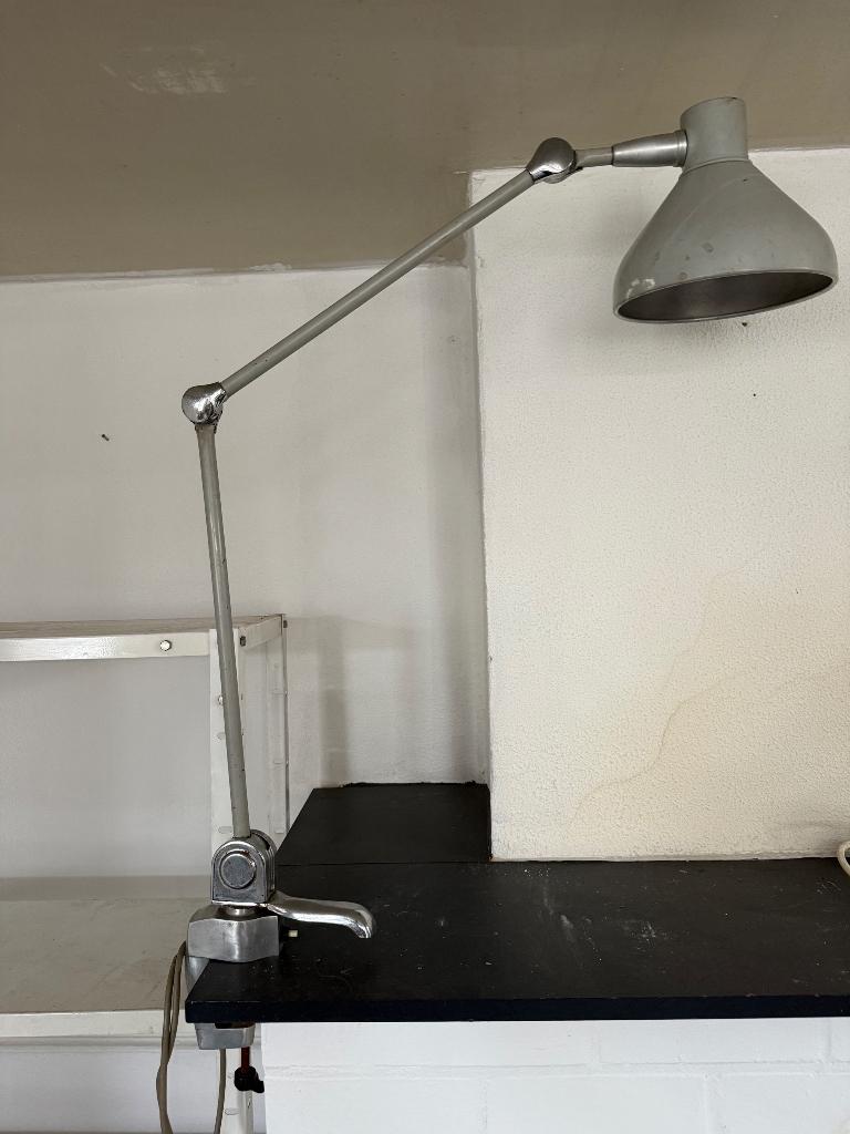 Vintage plooi bureaulamp, Ophalen, Gebruikt, Vintage industrial