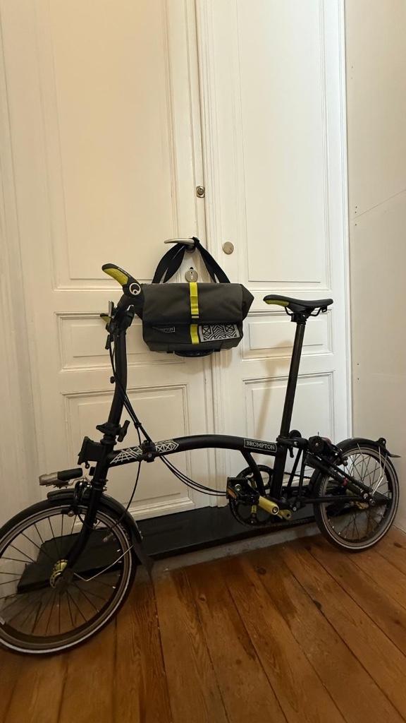 Brompton vespertine NYC + sac s6L 6 Vitesses  limitée 1500, Vitesses, Brompton, Comme neuf, Enlèvement