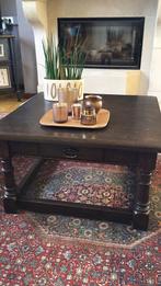 Salontafel massieve eik, Huis en Inrichting, Ophalen, Gebruikt, Vierkant
