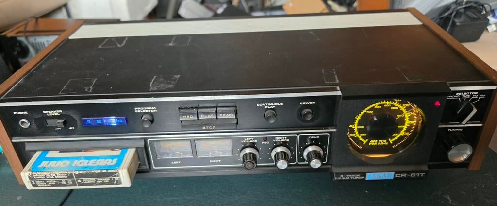 Récepteur AL FM 8 pistes Akai CR83t, TV, Hi-fi & Vidéo, Enlèvement ou Envoi