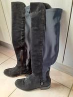 lange, zwarte, daim laarzen, grote maat 36, Kleding | Dames, Schoenen, Hoge laarzen, Zwart, Zo goed als nieuw, Ophalen