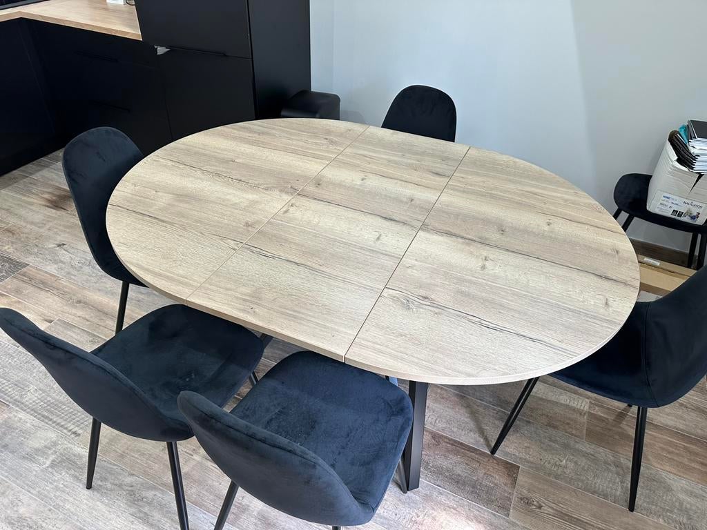 Table de salle a manger + 6 chaises, Maison & Meubles, Enlèvement, Comme neuf