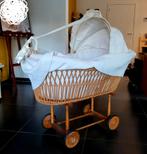 Landeau en osier vintage pour bébé, Enlèvement, Comme neuf, Lit