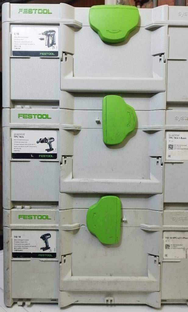 Systeainers Festool, Bricolage & Construction, Boîtes à outils, Enlèvement ou Envoi