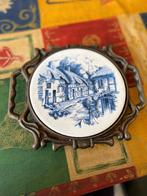 Sous-verre en carrelage encadré en fonte japonaise antique, Enlèvement ou Envoi