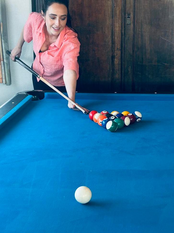 Buckshot 8ft pooltafel (245 x 135 cm) – complete set – €650, Sport en Fitness, Biljarten en Poolen, Zo goed als nieuw, Pooltafel