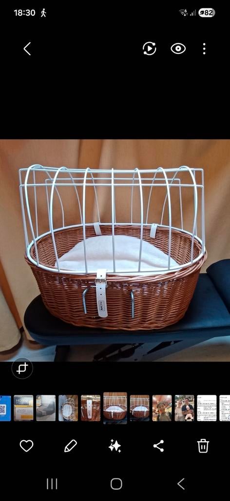 Fietsmand hondje, Ophalen