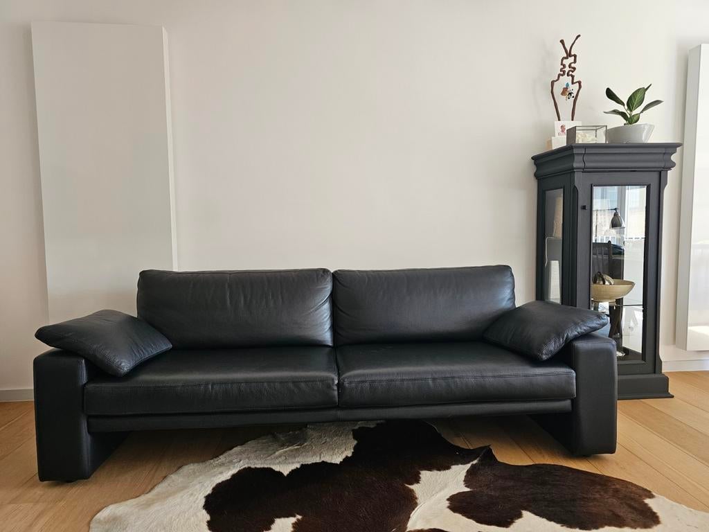 Siège 4 places en cuir noir, Enlèvement