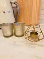 Lot de 3 photophores dorés H&M home, Enlèvement, Neuf