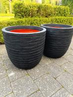Capi bloempotten zgan, Tuin en Terras, Rond, Zo goed als nieuw, Minder dan 40 cm, Balkon