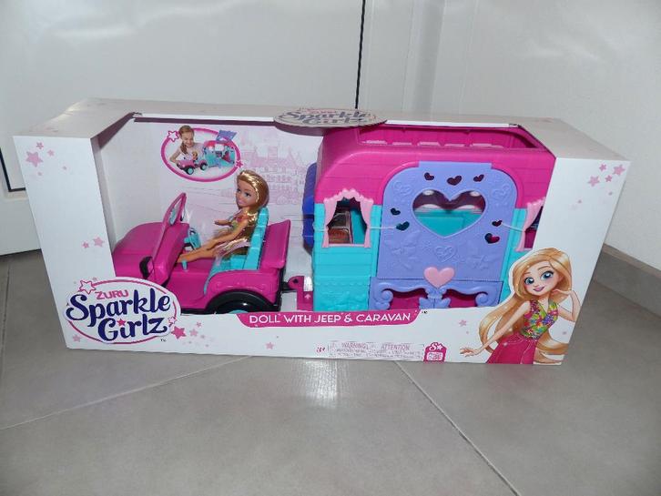 Ensemble de poupées pour caravanes et Jeep - Zuru Sparkle, Enfants & Bébés, Jouets | Poupées, Comme neuf, Barbie, Envoi