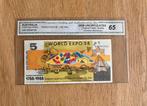 Australië 5 Dollar World Expo 88 PMG 55 - 30 Oktober 1988, Postzegels en Munten, Ophalen of Verzenden, Overige landen, Los biljet