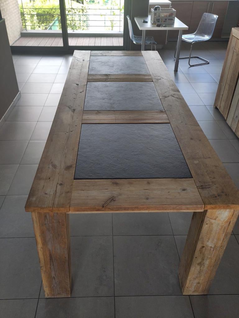Gratis steigerhouten tafel, Huis en Inrichting, Tafels | Eettafels, Ophalen