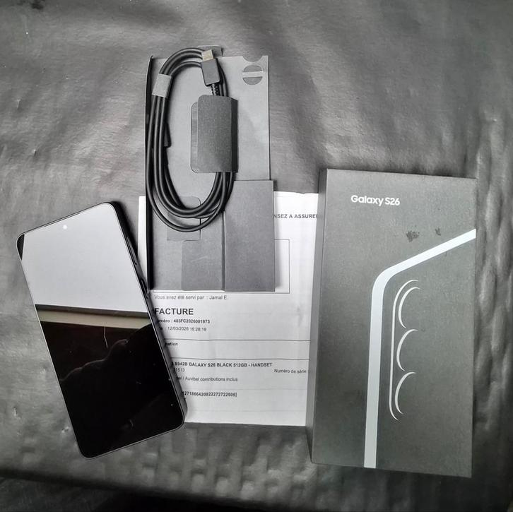 Samsung Galaxy S26 512GB noir, Télécoms, Téléphonie mobile | Samsung, Comme neuf, 512 GB, Noir, Enlèvement