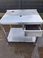 inox tafel, Ophalen, Gebruikt, Rechthoekig, Rvs