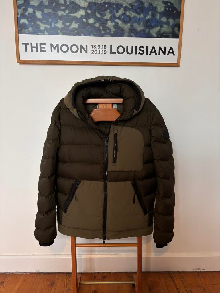 Woolrich donsjas, Kleding | Heren, Jassen | Winter, Ophalen of Verzenden, Nieuw, Maat 48/50 (M), Groen