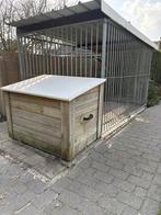 Hondenhok met hondenren, Animaux & Accessoires, Maisons pour chiens, Enlèvement, Utilisé, 100 cm ou plus, Chenil chien